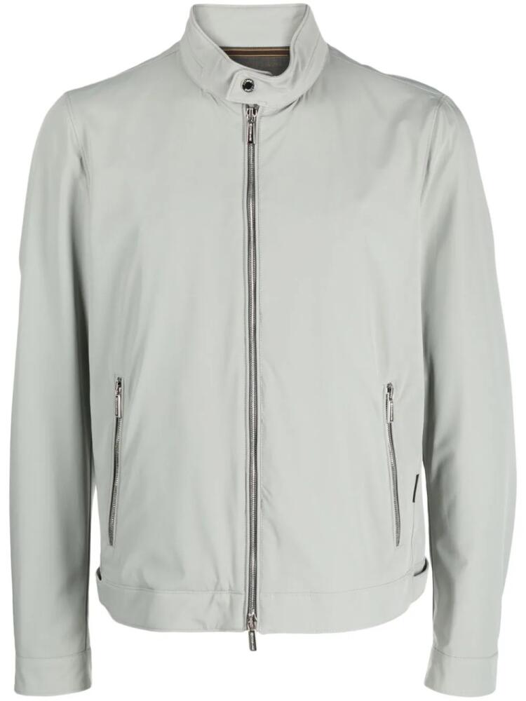 Moorer Vangi-KN zip-up bomber jacket - Grey Cover