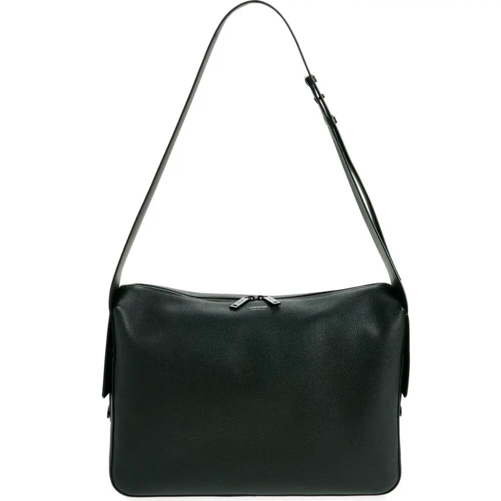 FERRAGAMO Twins Leather Shoulder Bag in Nero Nero Cover