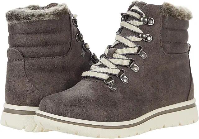 Cliffs by White Mountain Hallett (Grey/Fabric/Fur) Women's Shoes Cover