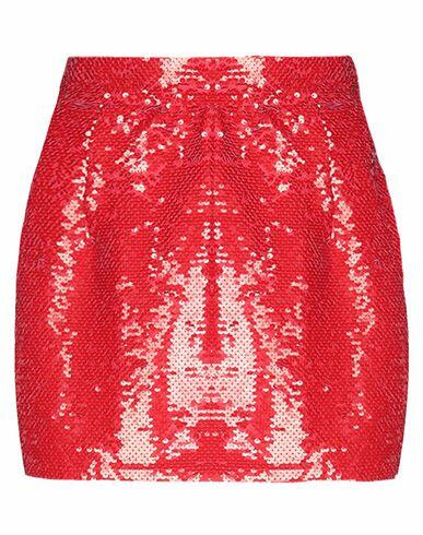 Amen Woman Mini skirt Red Polyester, Elastane Cover