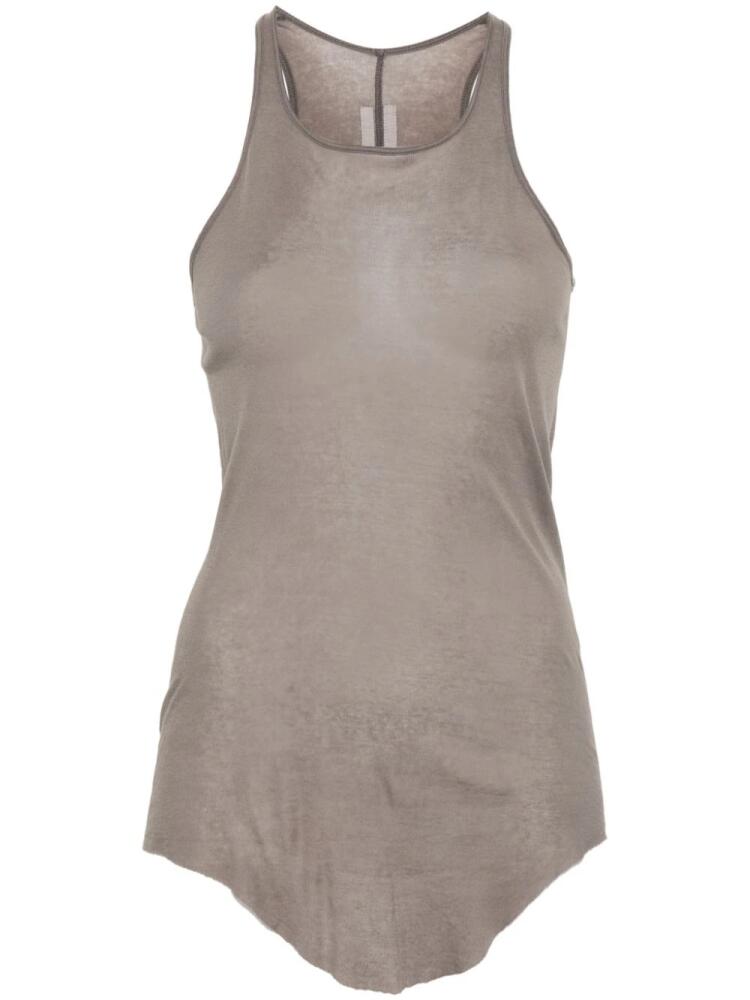 Rick Owens ribbed organic-cotton top - Neutrals Cover