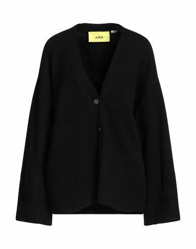 Jjxx By Jack & Jones Woman Cardigan Black Recycled polyester, Nylon, Wool, Elastane Cover