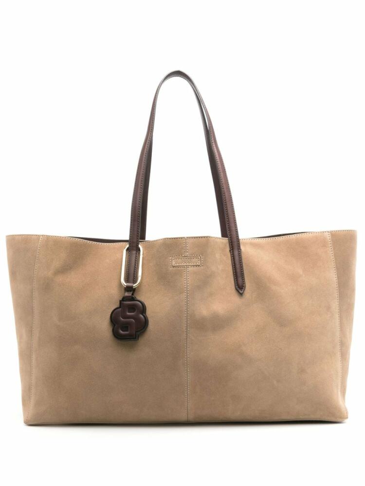 BOSS suede tote bag - Neutrals Cover