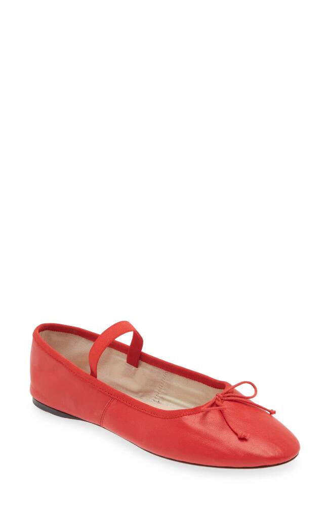 Loeffler Randall Leonie Soft Mary Jane Ballet Flat in Red Cover