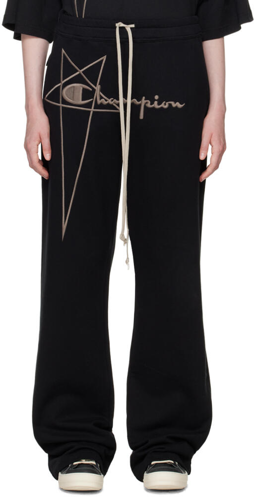 Rick Owens Black Champion Edition Dietrich Lounge Pants Cover