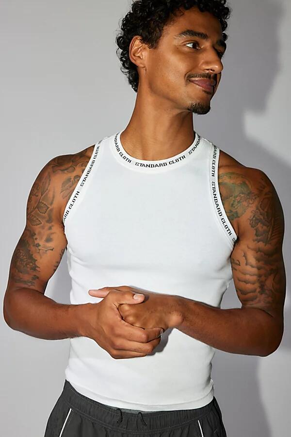 Standard Cloth Logo Rib Tank Top in White Cover