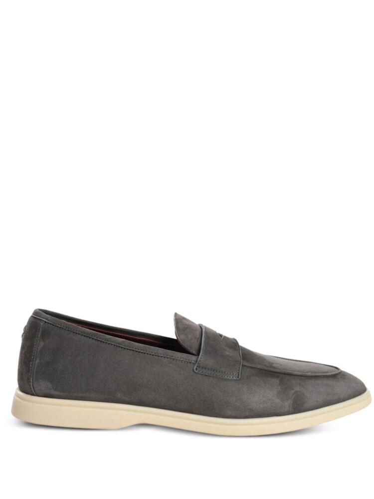 Bougeotte logo-appliqué detailing loafers - Grey Cover