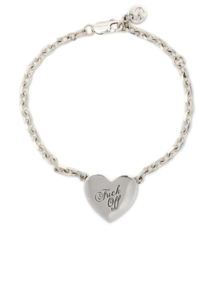 Stolen Girlfriends Club Warm Welcome heart-charm bracelet - Silver Cover