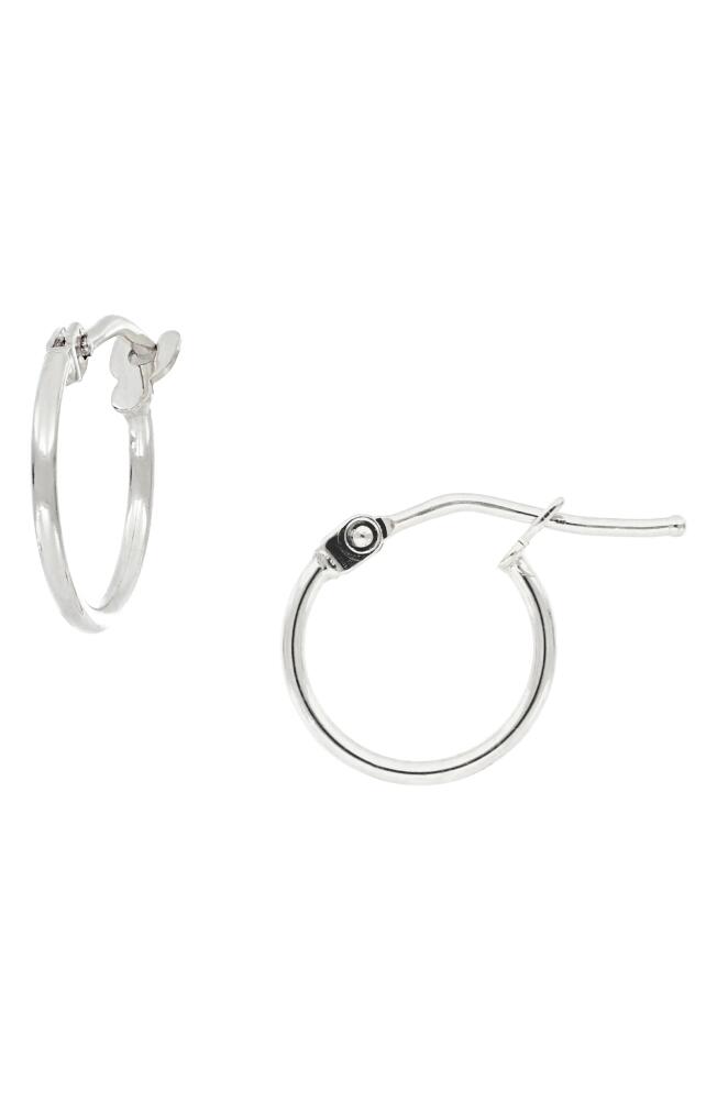 Bony Levy 14K Gold Mini Hoop Earrings in White Gold Cover