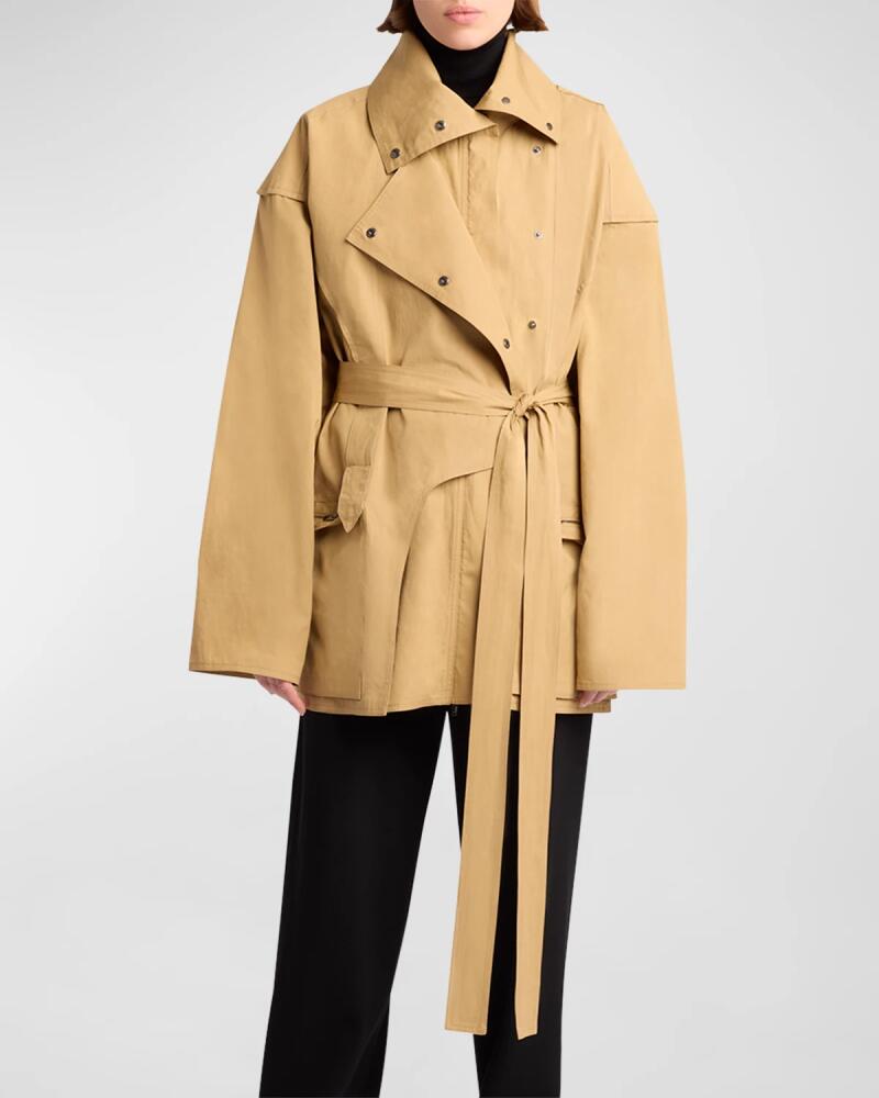 THE ROW Pierrick Technical Cotton Trench Coat Cover