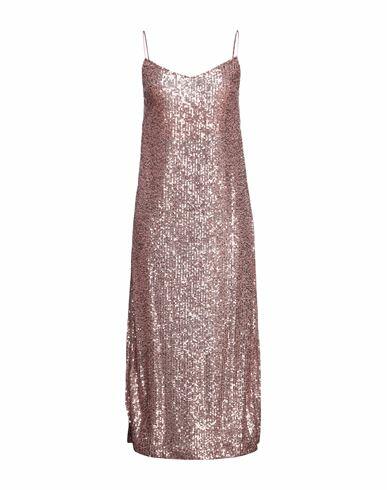 L' Autre Chose Woman Midi dress Copper Polyamide Cover