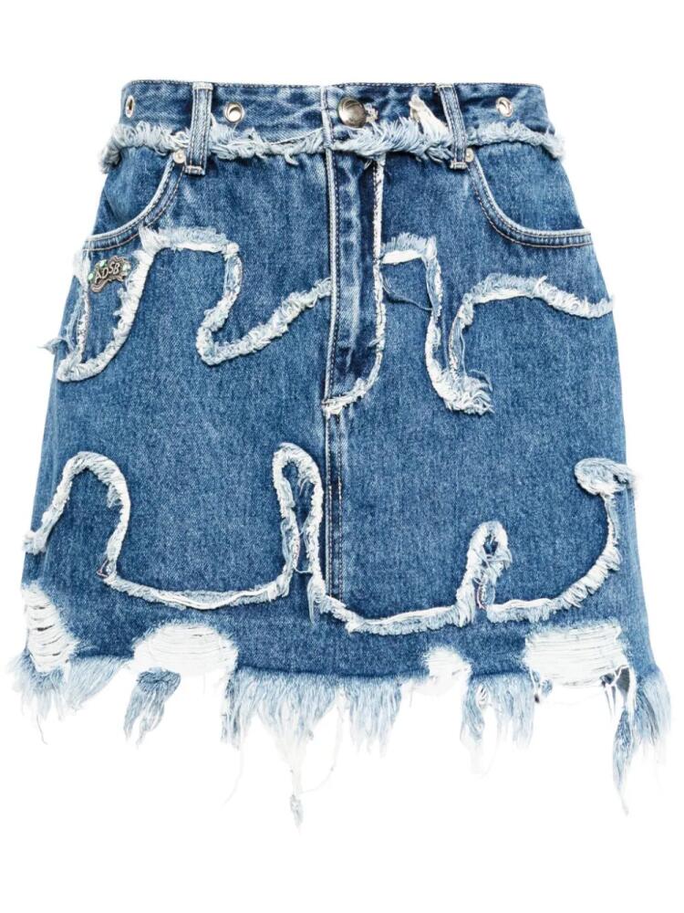 Andersson Bell Miako Wave denim skirt - Blue Cover