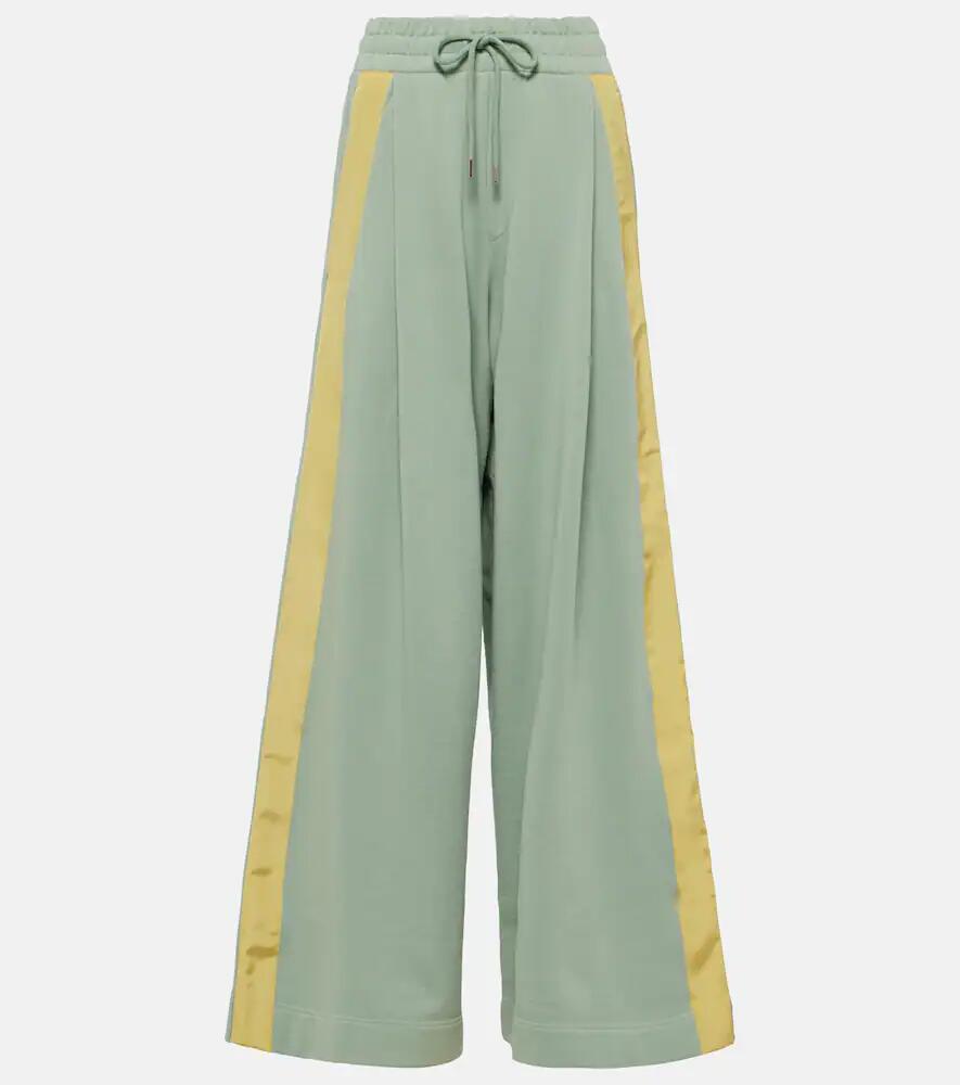 Dries Van Noten Cotton jersey wide-leg sweatpants Cover