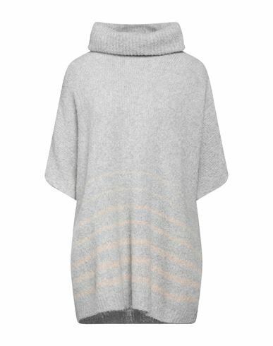 Fedeli Woman Turtleneck Grey Virgin Wool, Cashmere, Polyamide Cover