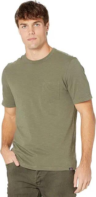 Faherty Sunwashed Pocket Tee (Olive) Men's Clothing Cover