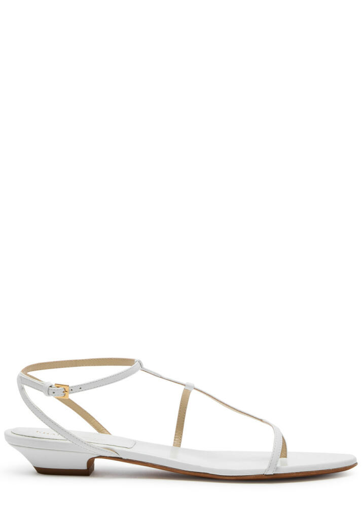 Khaite Jones 15 Leather Sandals - White Cover