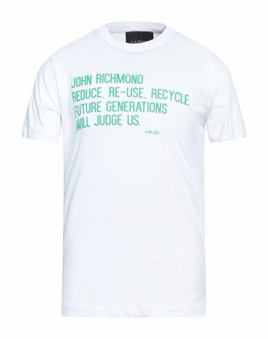 John Richmond Man T-shirt White Cotton Cover