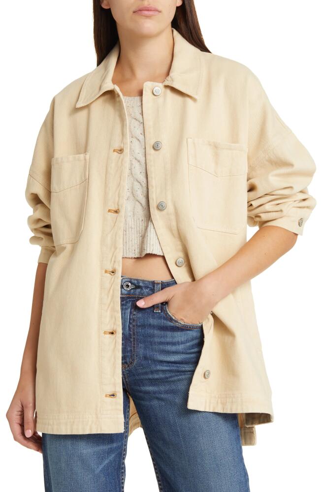 Free People Madison City Twill Jacket in Warm Camel Cover