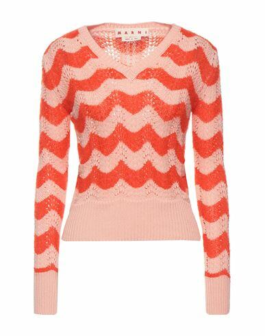 Marni Woman Sweater Orange Cotton, Mohair wool, Polyamide, Cashmere, Wool Cover