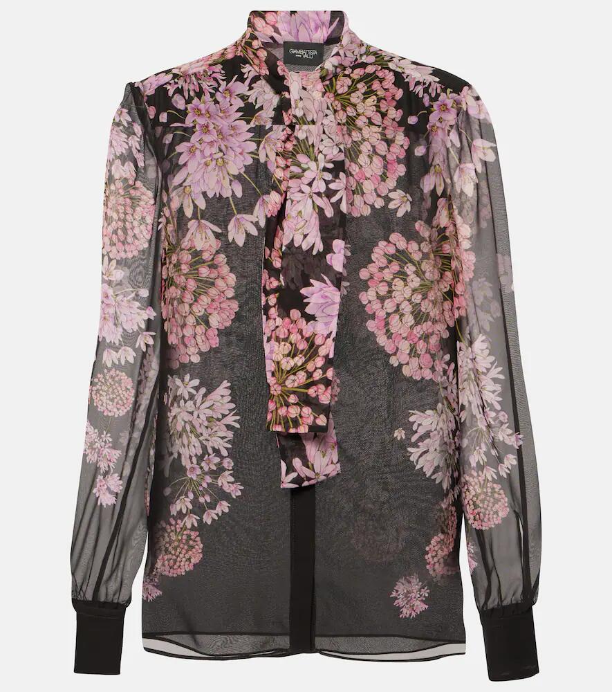 Giambattista Valli Printed silk georgette blouse Cover