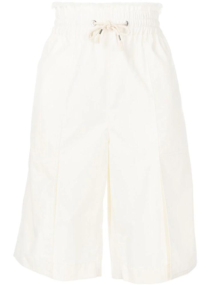 Dion Lee drawstring track shorts - White Cover