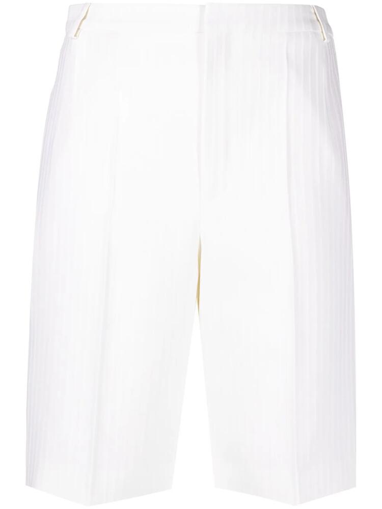 Saint Laurent pinstripe tailored shorts - Neutrals Cover