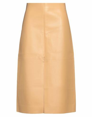 Chloé Woman Midi skirt Sand Lambskin Cover