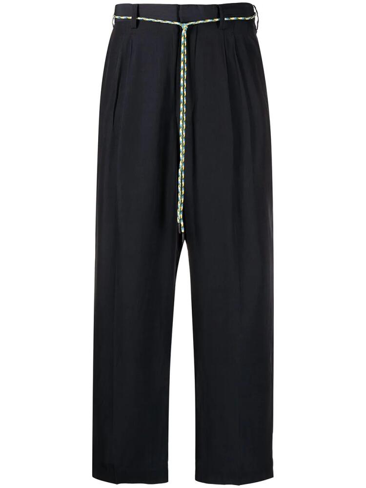 Viktor & Rolf cord-belt trousers - Blue Cover