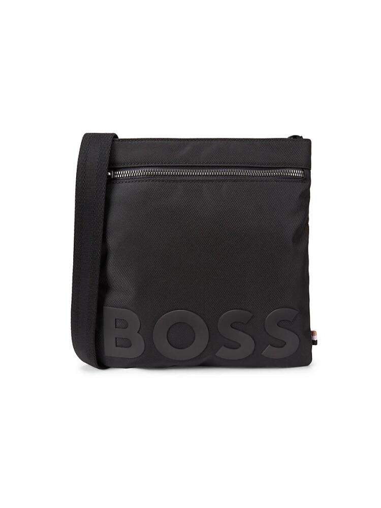 BOSS Men's Catch Logo Messenger Bag - Black Cover