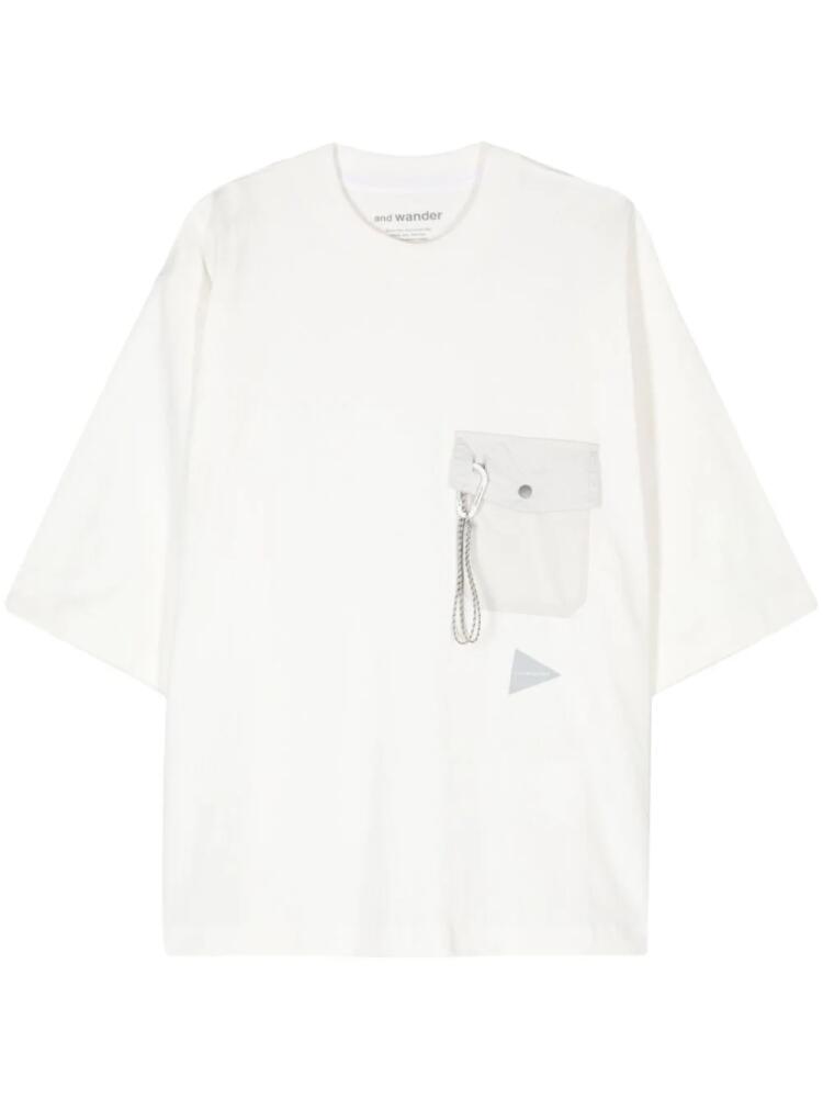 and Wander logo-print T-shirt - White Cover