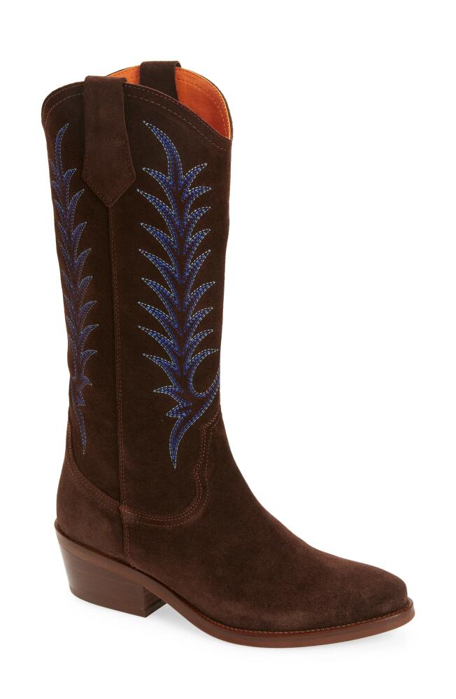 Penelope Chilvers Goldie Embroidered Cowboy Boot in Ebony Cover