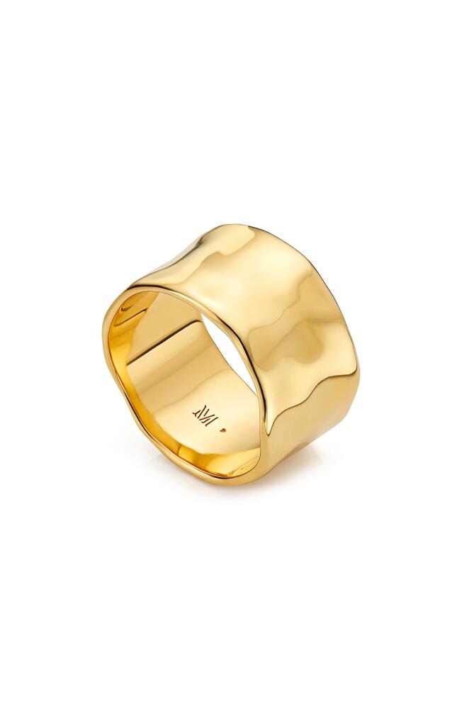 Monica Vinader Siren Muse Wide Ring in Yellow Gold Cover