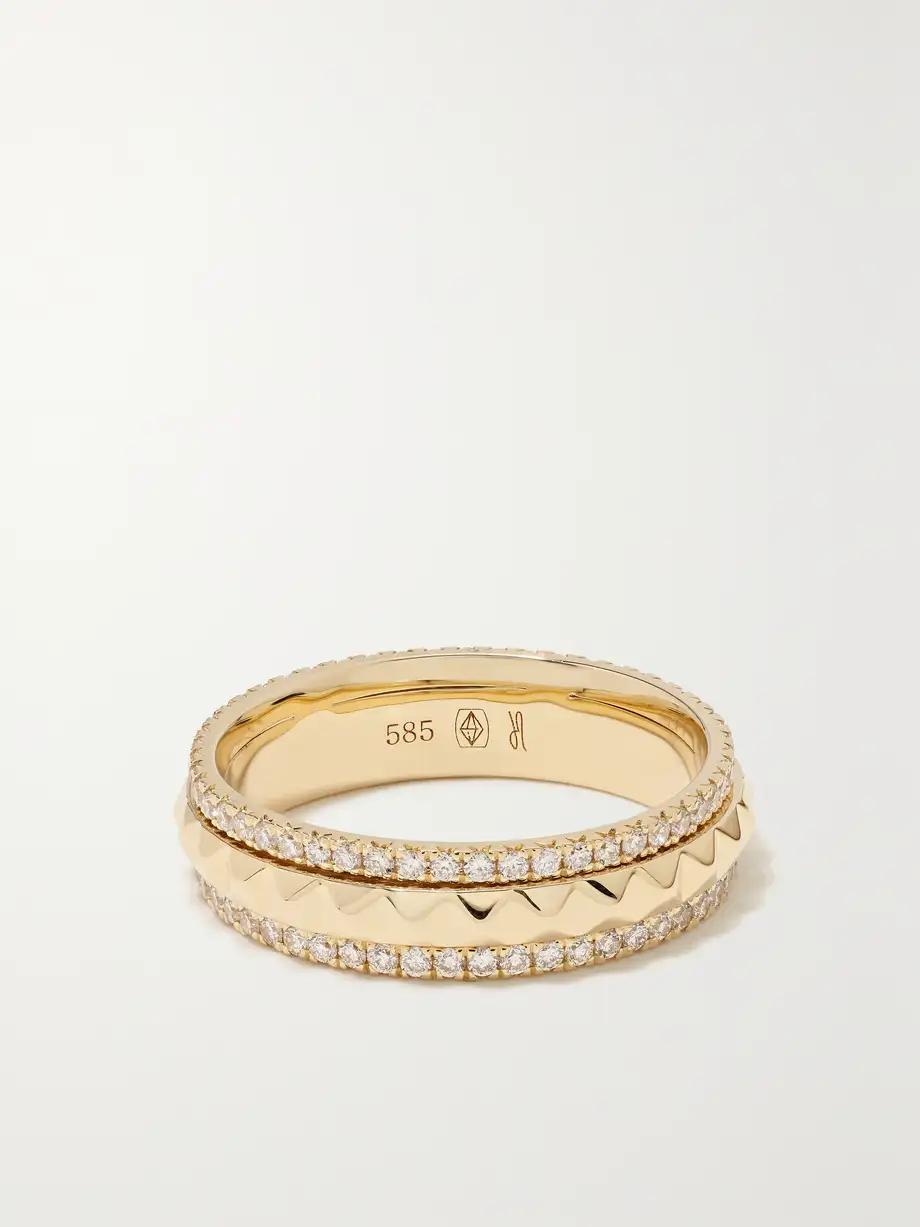 Jacquie Aiche - 14-karat Gold Diamond Ring - 6 Cover