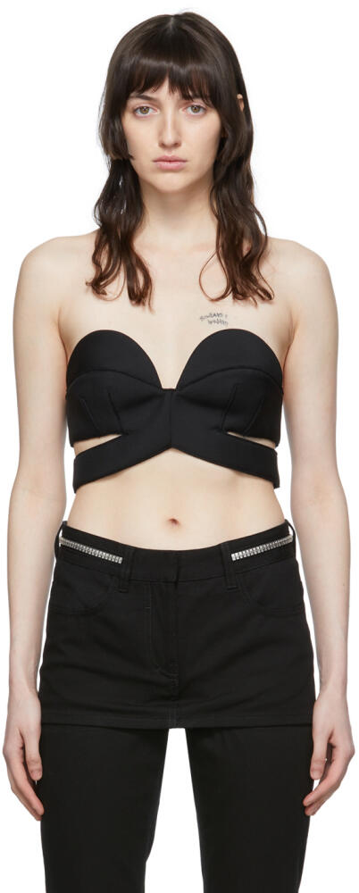 Givenchy Black Wool Bra Cover