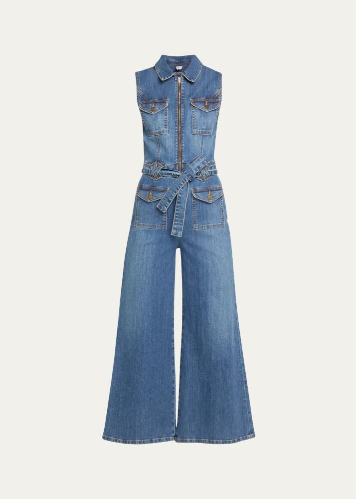 Ramy Brook Bell Denim Jumpsuit Cover