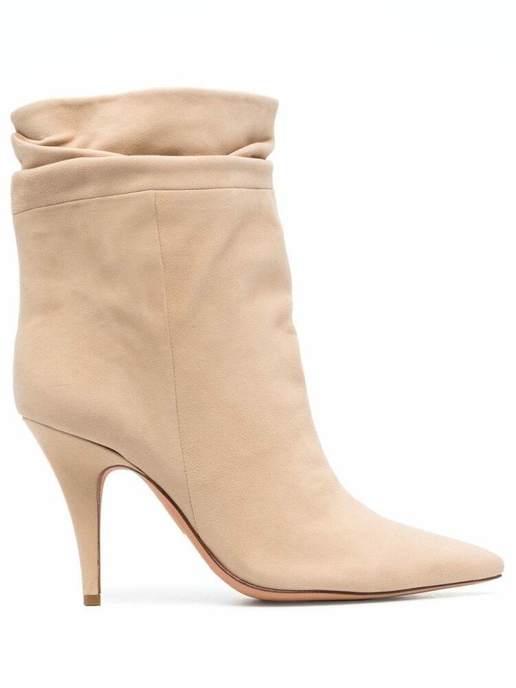 Alexandre Birman gathered leather boots - Neutrals Cover