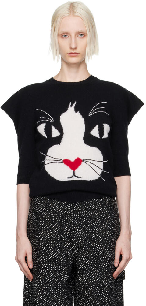 Marc Jacobs Black 'The Cat' Sweater Cover