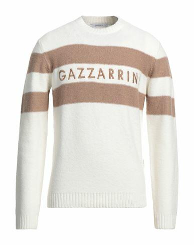 Gazzarrini Man Sweater White Cotton, Acrylic, Polyester, Elastane Cover