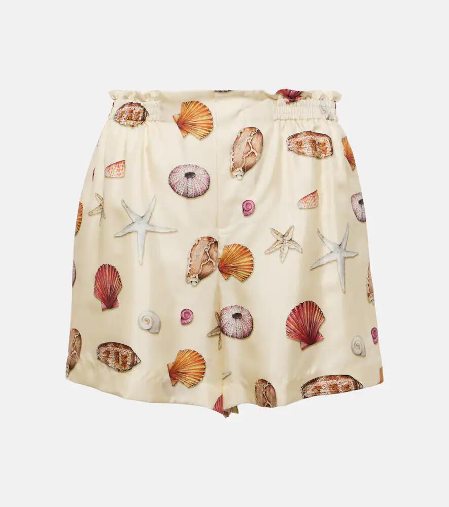 Chloé High-rise printed silk shorts Cover