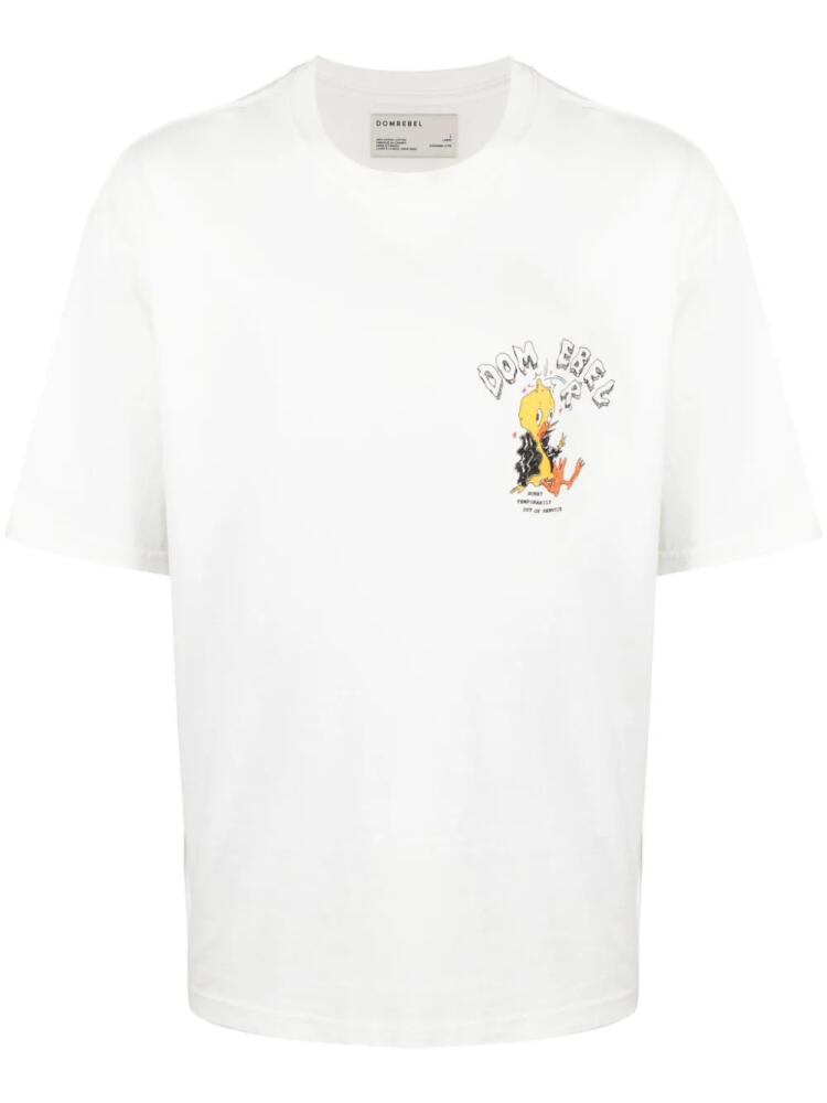 DOMREBEL Empty cotton T-shirt - White Cover