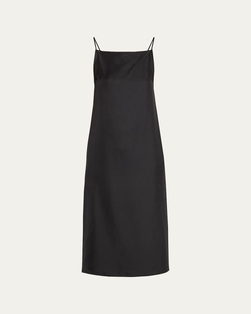 Loulou Studio Boat-Neck Midi Silk Dress Cover