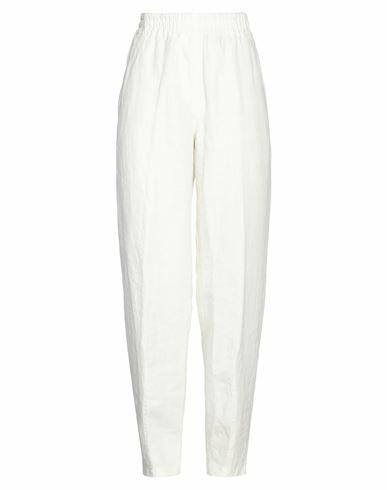 Aspesi Woman Pants White Linen Cover