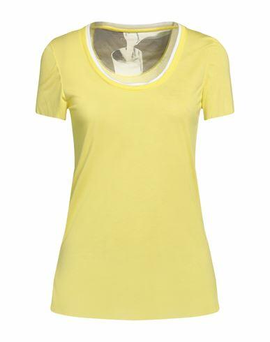 Purotatto Woman T-shirt Yellow Modal, Milk protein fiber Cover