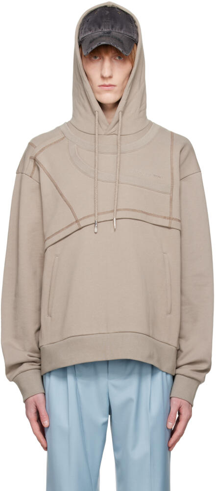 Feng Chen Wang SSENSE Exclusive Gray Hoodie Cover