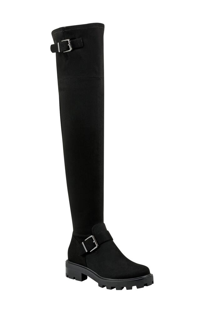 Marc Fisher LTD Ganven Lug Sole Over the Knee Boot in Black 001 Cover