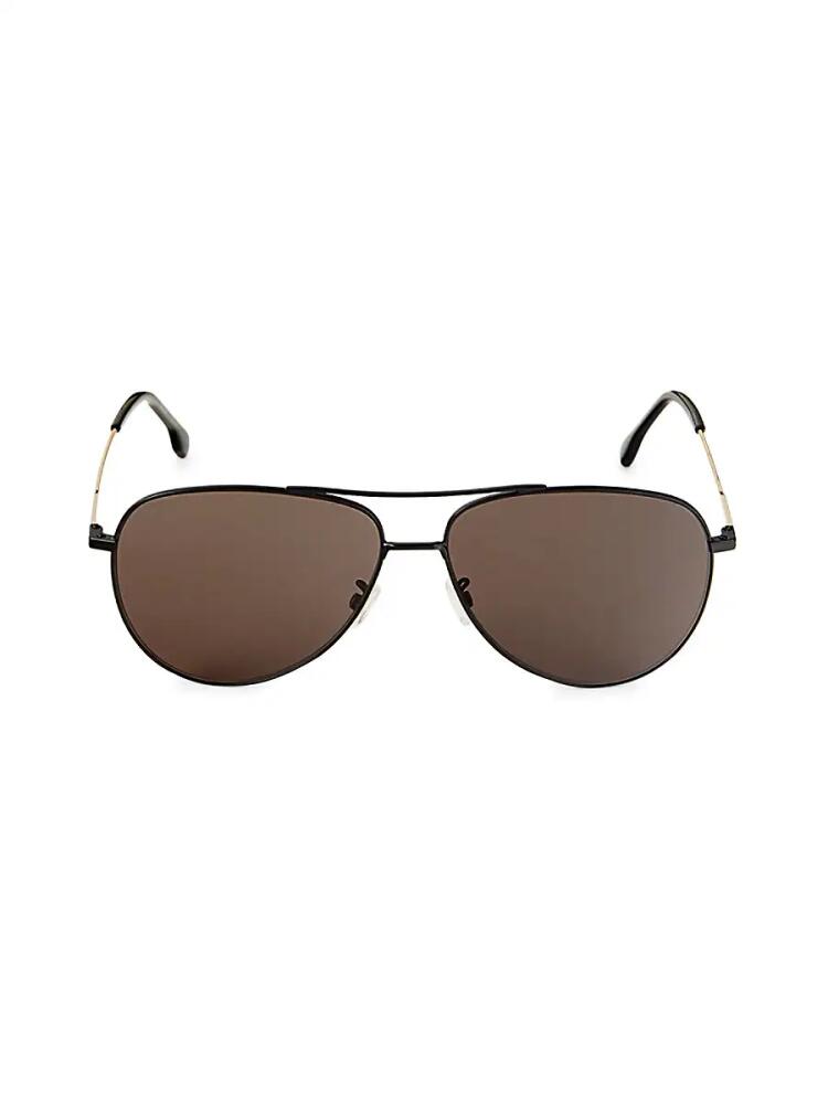 BOSS 63MM Aviator Sunglasses - Havana Cover