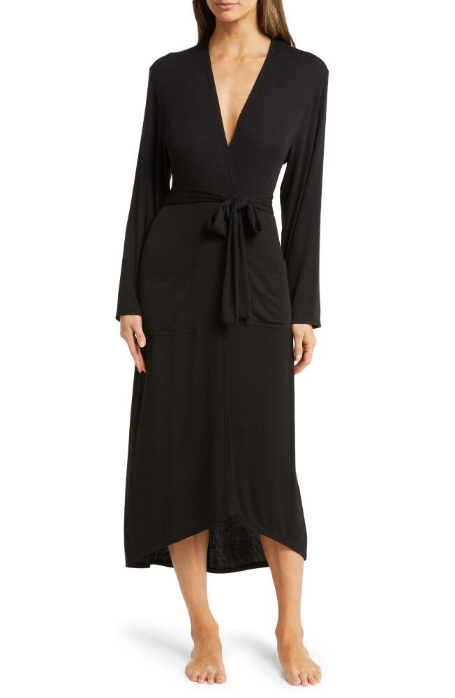 Nordstrom Moonlight Eco Rib Robe in Black Cover