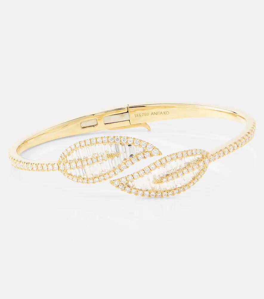 Anita Ko Leaf 18kt gold bracelet with diamonds Cover