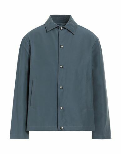 Doppiaa Man Jacket Slate blue Cotton, Polyamide Cover