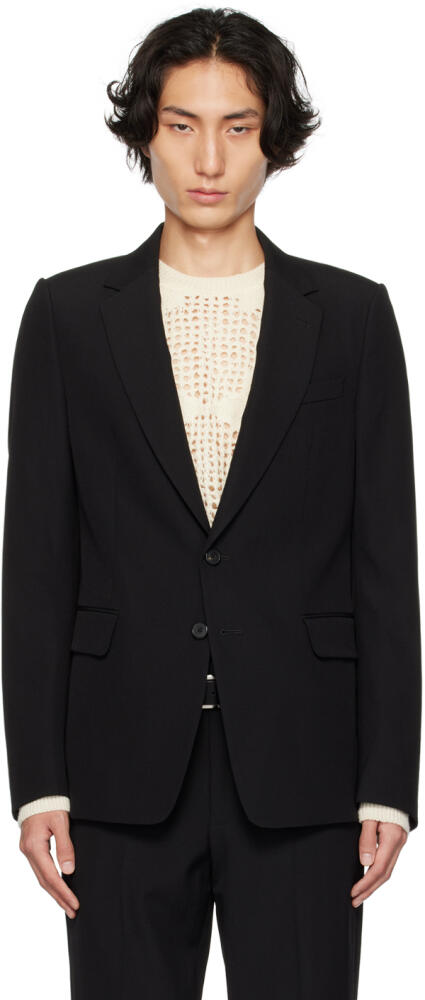 Dries Van Noten Black Two-Button Blazer Cover